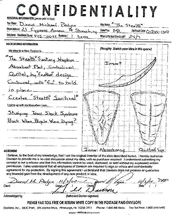 The Stealth Sanitary Napkin
