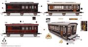 Concept art of the carriages' exterior