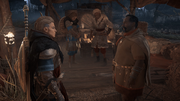 Alwin reporting to Eivor about Braun's uncle