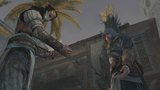 Yusuf introducing Ezio to the hookblade.