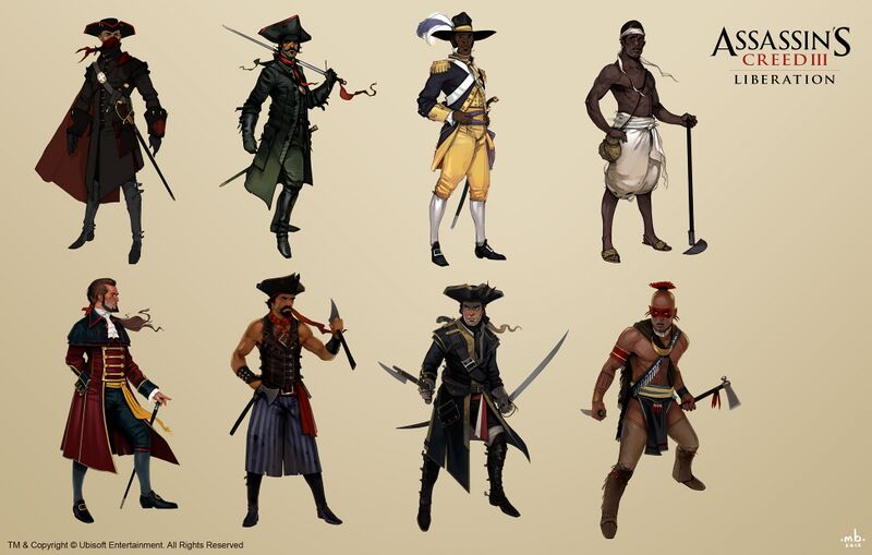 File:AC3L Various Characters - Concept Art.jpg