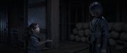 Junjiro telling Naoe to hand over the weapon so he too should kill in a cycle of revenge