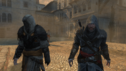 Ezio and the Apprentice heading to Lysistrata's location