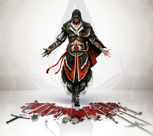 Assassins Creed 2 Ezio weapon concept art by Michel Thibault.png