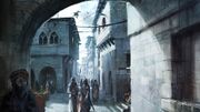 Concept art of Acre's streets