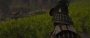 Ieyasu spotting Hanzo in the distance