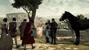 Ezio and Machiavelli near the Campidoglio