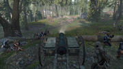 A cannon being used during the Battle of Monmouth