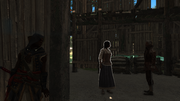 Adéwalé eavesdropping on the harbormaster