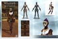 Development art for the Hellequin multiplayer character.