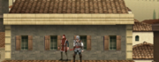 Ezio speaking with the second contact
