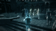 Ezio locating the Byzantine assailants