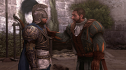 Bartolomeo thanking Ezio for his help