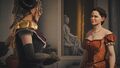 Evie finds Mary Anne Disraeli at the ball
