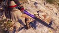 Kassandra wielding the Xiphos