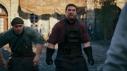 Hugo and Victor confronting Arno