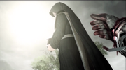 Savonarola stealing the Apple of Eden from Ezio.