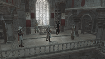 Altair and Malik with Al Mualim after the failure at Solomon's Temple.