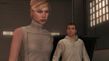 Lucy and Desmond arriving at the hideout.