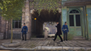Disraeli entering the Sinopean Club