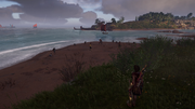 Kassandra finding the group of Athenians captives along with their Spartan captors