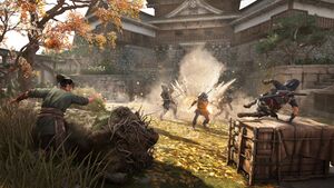 ACSH - Naoe and Gennojo attacking guards.jpg