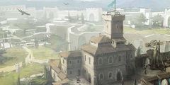 Overview of the barracks