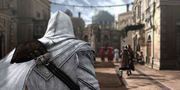 Ezio Auditore tailing Patrizio.
