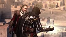 Ezio and Mario in Rome with the Apple of Eden.