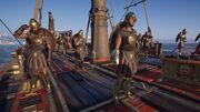 The crew aboard the Adrestia