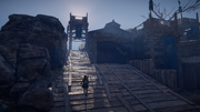 Kassandra at the Leader House military camp