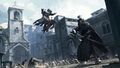 Altair air assassinates a Templar captain in Acre