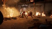 Kassandra and Brasidas killing a thug