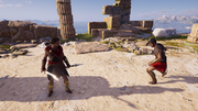 Kassandra dueling Thaletas