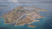 Lesbos as seen from west