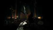 Kassandra finding Empedokles within the chamber