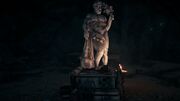 The statue of Herakles and the altar in the Shrine