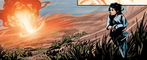 ACUprising - Elijah escaping the Australia lab explosion.png