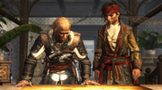 Edward and Mary viewing the Assassin bureau maps in the du Casse manor