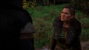 Eivor confronting Harriet at the funeral