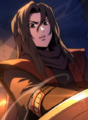 Close-up of Saito without her mask