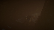Eivor recovering the shard in an underwater search