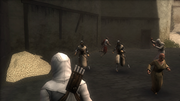 The sergeant fleeing from Altaïr