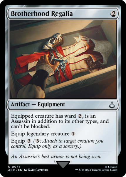 File:MTG ACR - 071 Brotherhood Regalia.png