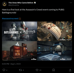Twitter - FirstCiv PUBG x AC collab.png