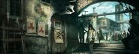 Venice streets concept art.