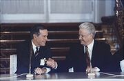 Yeltsin and Bush sign the Start II Treaty