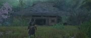 Naoe at the outskirts of her former home