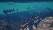 The submerged ruins