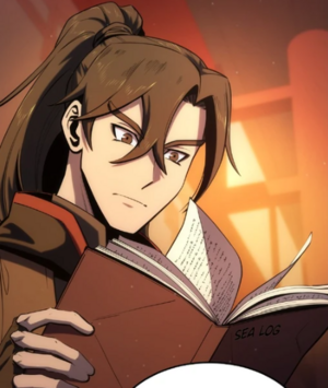 ACFT - Xiao Han reading the sea log.png